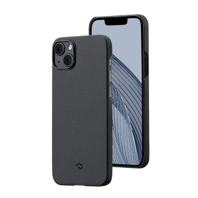 Case Pitaka Aramid MagEZ 3 600D 0,95 mm CARBON FIBER for Apple iPhone 14 6.1 2022 - BLACK - KI1401A
